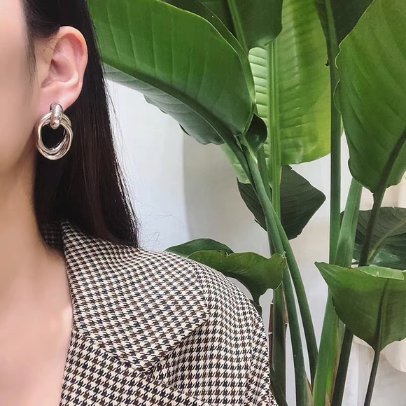 Silver Earrings Large - Picture 5 of 6